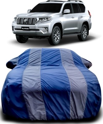 Gavya Car Cover For Toyota Prado (With Mirror Pockets)(Blue, Grey)