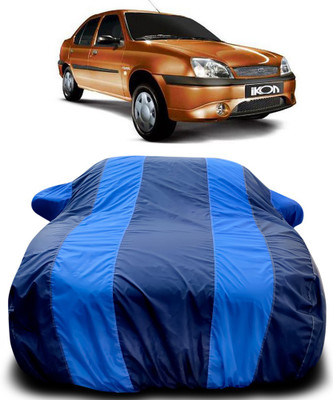 Gavya Car Cover For Ford Ikon (With Mirror Pockets)(Blue, Blue)