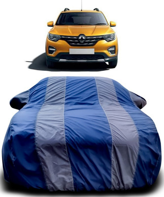 Gavya Car Cover For Renault HBC (With Mirror Pockets)(Blue, Grey)