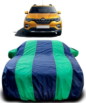 Gavya Car Cover For Renault HBC (With Mirror Pockets)(Blue, Green)