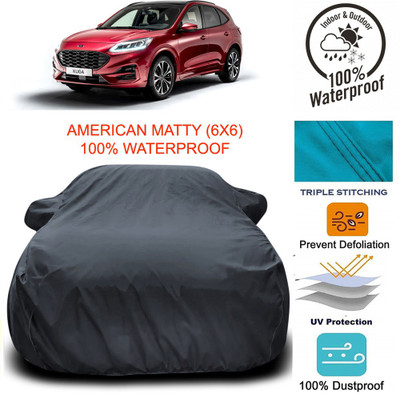 Gavya Car Cover For Ford Kuga (With Mirror Pockets)(Grey)