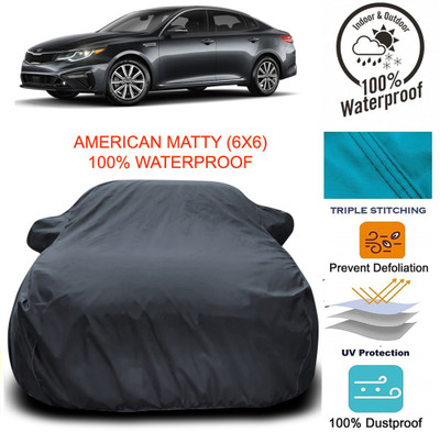 APNEK Car Cover For Kia Optima (With Mirror Pockets)(Grey)
