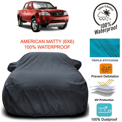 APNEK Car Cover For Tata Xenon (With Mirror Pockets)(Grey)