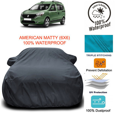 Gavya Car Cover For Renault Dokker (With Mirror Pockets)(Grey)