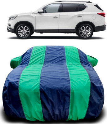 Gavya Car Cover For Mahindra XUV400 (With Mirror Pockets)(Blue, Green)