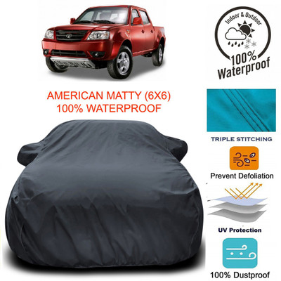 Gavya Car Cover For Tata Xenon XT (With Mirror Pockets)(Grey)