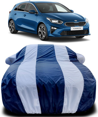 ProRox Car Cover For Kia ceed (With Mirror Pockets)(Blue, White)