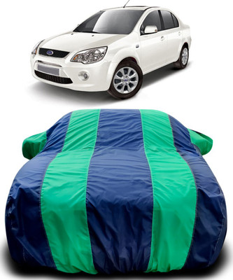 Gavya Car Cover For Ford Fiesta Classic (With Mirror Pockets)(Blue, Green)