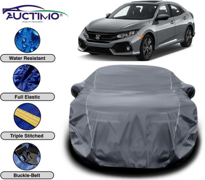 AUCTIMO Car Cover For Honda Civic (With Mirror Pockets)(Grey)