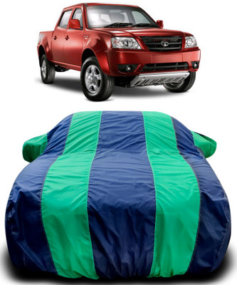APNEK Car Cover For Tata Xenon (With Mirror Pockets)(Blue, Green)