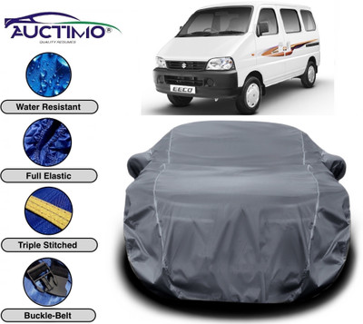 AUCTIMO Car Cover For Maruti Suzuki Eeco (With Mirror Pockets)(Grey)