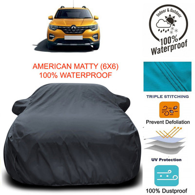 Gavya Car Cover For Renault HBC (With Mirror Pockets)(Grey)