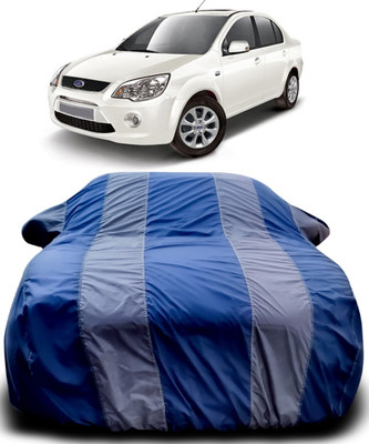Gavya Car Cover For Ford Fiesta Classic (With Mirror Pockets)(Blue, Grey)