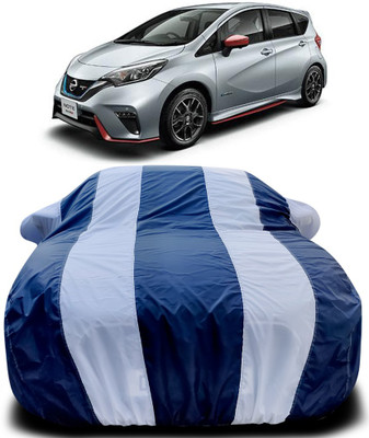 APNEK Car Cover For Nissan NOTE (With Mirror Pockets)(Blue, White)