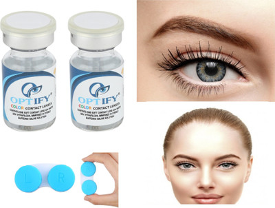 Optify Yearly Disposable(0, Colored Contact Lenses, Pack of 2)