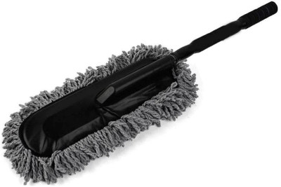 Miwings Car Cleaning Brush Mop Adjustable Car Duster Wet and Dry Duster