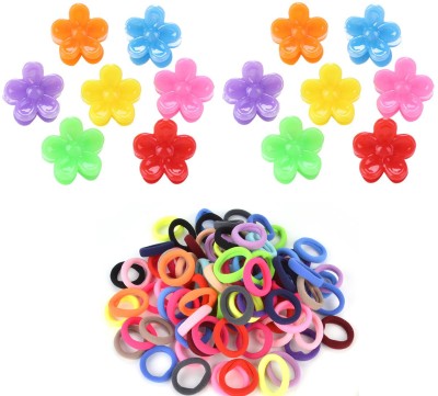 Shihen Hair Ties Little Girl Hair Elastic Ponytail Holder Colorful Hair Rubber Bands Hair Clips Set for Kids Baby Girls Teens Child Rubber Band(Multicolor)