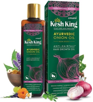 Kesh King Ayurvedic Onion Oil Hair Oil ( 2*100 ML ) Hair Oil(200 ml)