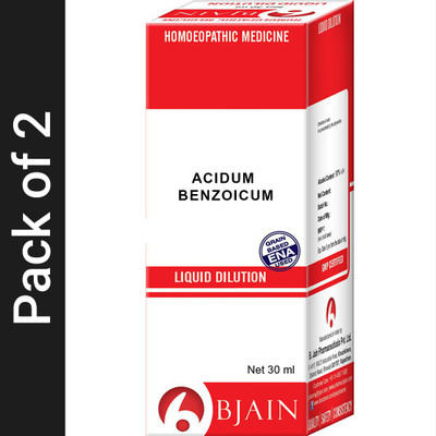 Bjain Acidum Benzoicum 12 CH Liquid(2 x 30 ml)