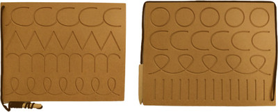 DgCrayons Wooden Combo Basic Hand Move Writing Patterns Board Part 1 & 2 Writing Practice Wooden Tracing Slate Boards With Dummy Pencil Set of 2 Board For Learning Beginners Kids Boys Girls Age 2+(Brown)