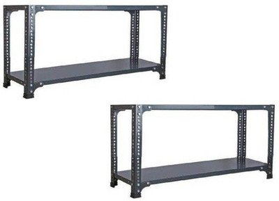 Rackchahiya Angle CRC Sheet 2 Shelves Multipurpose Storage Dimension 12X24x36'' Pack Of 2 Luggage Rack