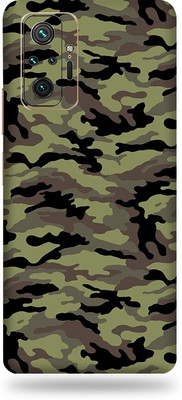 Satisfactory Mi Note 10 Pro Mobile Skin(Military-Camouflage Skin With Matte Finish)