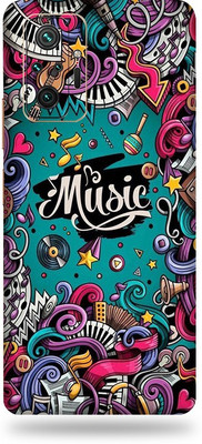 Satisfactory Mi Note 10 Pro Mobile Skin(Music Skin With Matte Finish)