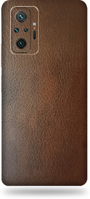 Mclaxa mi note 10 pro max Brown, mi-note-10-pro max Mobile Skin(Brown Leather With Super matte finish)