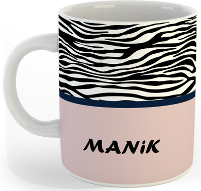 P89M Gift 'MANIK' Name Coffe Ceramic Coffee Mug(330 ml)