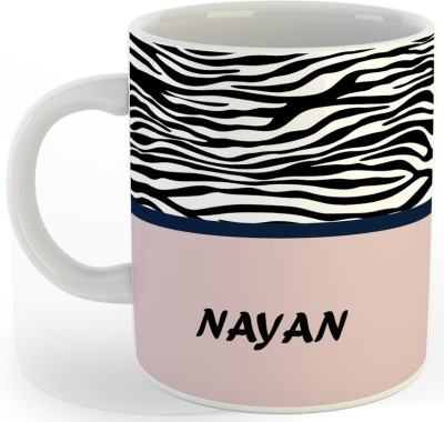 P89M Gift 'NAYAN' Name Coffe Ceramic Coffee Mug(330 ml)