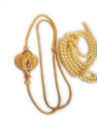 SRI SAI GOLD COVERING MOGAPU CHAIN Ruby Gold-plated Plated Copper Chain