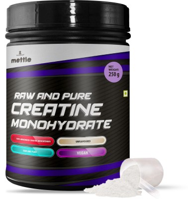 Mettle Raw and Pure Creatine Monohydrate Creatine(250 g, Unflavored)