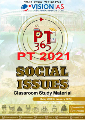 PT365 Social Issues 2021(B&W Paperback, Vision IAS)