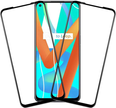 GORILLA PRO Edge To Edge Tempered Glass for Realme 8 5G(Pack of 2)