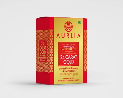 AURLIA 24 CARAT GOLD AYURVEDIC HANDCRAFTED BATHING BAR(50 g)