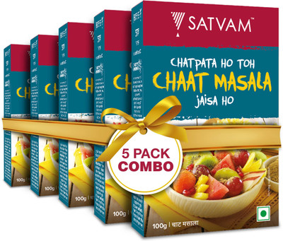 Satvam Chaat Masala (5 * 100 Grams) | (Pack of 5)(5 x 100 g)