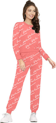 CLIENTALE STORE Solid, Striped Women Track Suit