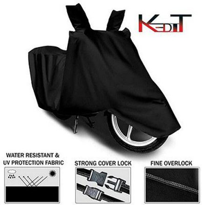 KEDIT Waterproof Two Wheeler Cover for Bajaj(Pulsar 200 NS DTS-i, Black)