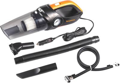 Bergmann Cyclonic 2in1 Tyre Inflator BVT120A Car Vacuum Cleaner  (Black, Gold)