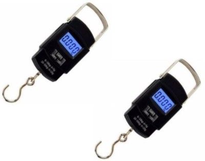 SBTs 10g-50Kg Digital Hanging Luggage Fishing Weight Scale Weighing Scale (Black) WW2 2 PCS Weighing Scale(Black)