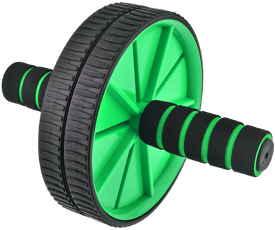 EMERET Anti Skid Double Wheel Total Body AB Roller Exerciser for Abdominal Exercise Ab Exerciser(Green)