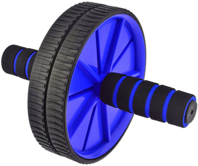 EMERET Ab Wheel Roller Anti Skid Double Wheel Total Body Exerciser for Abdominal Ab Exerciser(Blue)