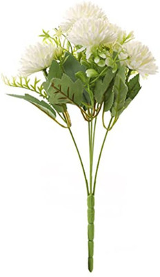Satyam Kraft Artificial Dahlia Flowers for Home Decoration and Craft (White, Pack of 1). White Dahalia Artificial Flower(12.99 inch, Pack of 1) Flipkart