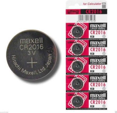 PREMBROTHERS Maxell CR 2016 3V COIN CELL USED FOR LAPTOP,NOTEBOOK,CALCULATOR,REMOTE CONTROL & MANY 3V OPERATED DEVICES AS A DURABLE SOURCE OF POWER  Battery(Pack of 5)