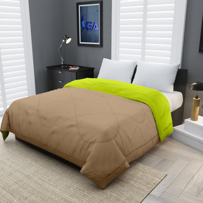 KEA Solid Single Comforter for  Mild Winter(Microfiber, TAUPE-GREEN)