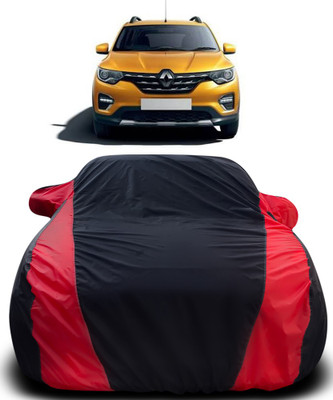 Gavya Car Cover For Renault HBC (With Mirror Pockets)(Black, Red)