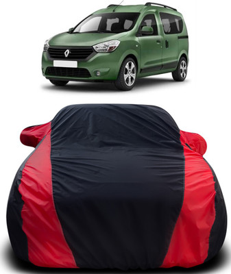 Gavya Car Cover For Renault Dokker (With Mirror Pockets)(Black, Red)
