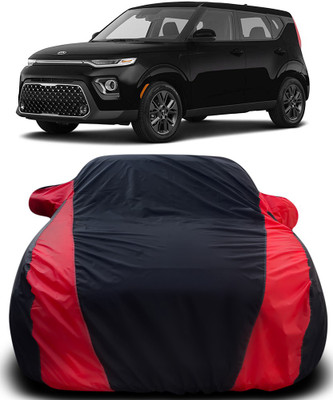 APNEK Car Cover For Kia Soul (With Mirror Pockets)(Black, Red)