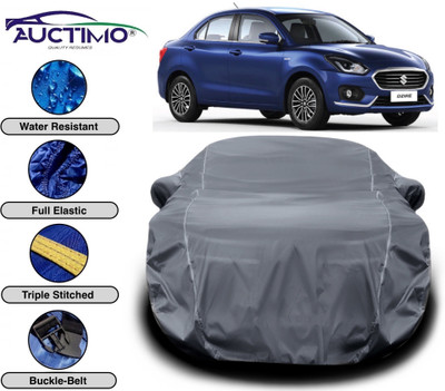 AUCTIMO Car Cover For Maruti Suzuki Swift Dzire (With Mirror Pockets)(Grey)