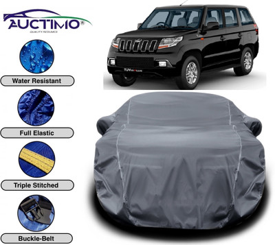 AUCTIMO Car Cover For Mahindra TUV300 (With Mirror Pockets)(Grey)
